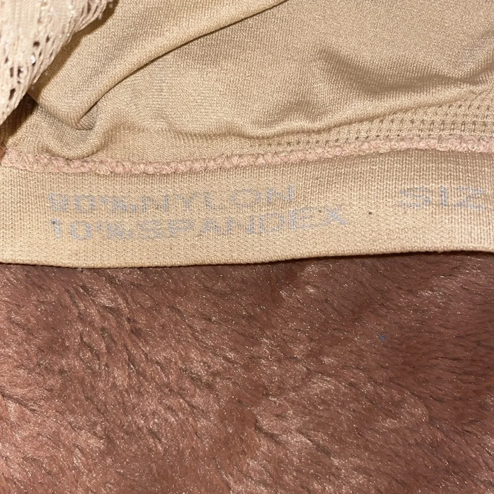 Tan Back-lace Bandeau Bra “Size-Free” - Picture 3 of 4